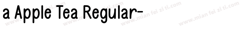 a Apple Tea Regular字体转换